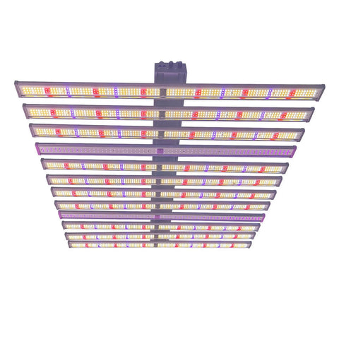 1060W LED Grow Light 4x4ft Coverage Full Spectrum White Light+460nm+660nm+730nm+395nm - Detachable