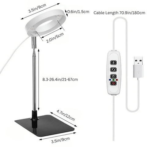Tabletop Grow Light 5W - Full Spectrum with 3/9/12 Hour Timer
