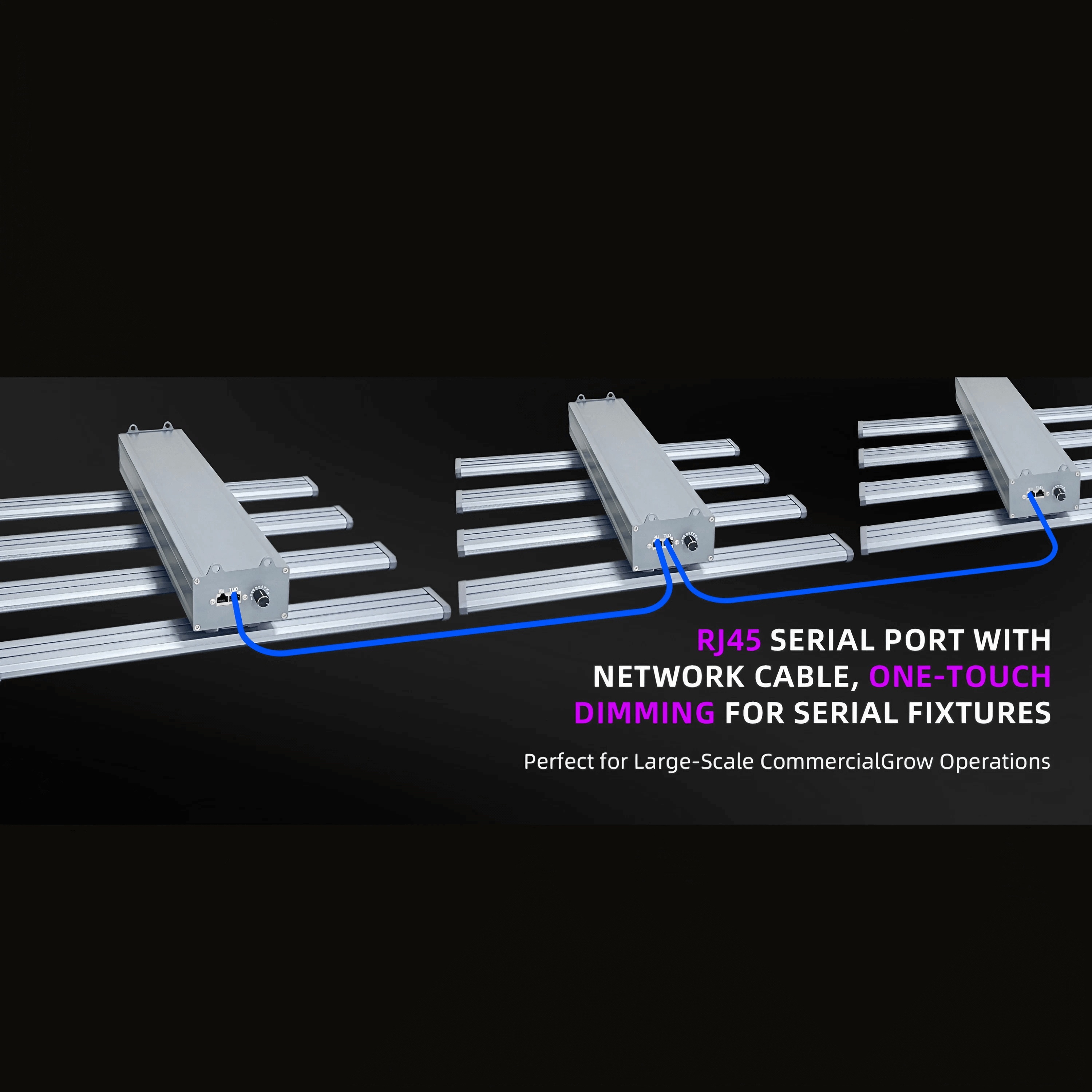 240W LED Grow Light - Full Spectrum White + 460nm + 660nm + 730nm - 2x2ft Coverage - Detachable