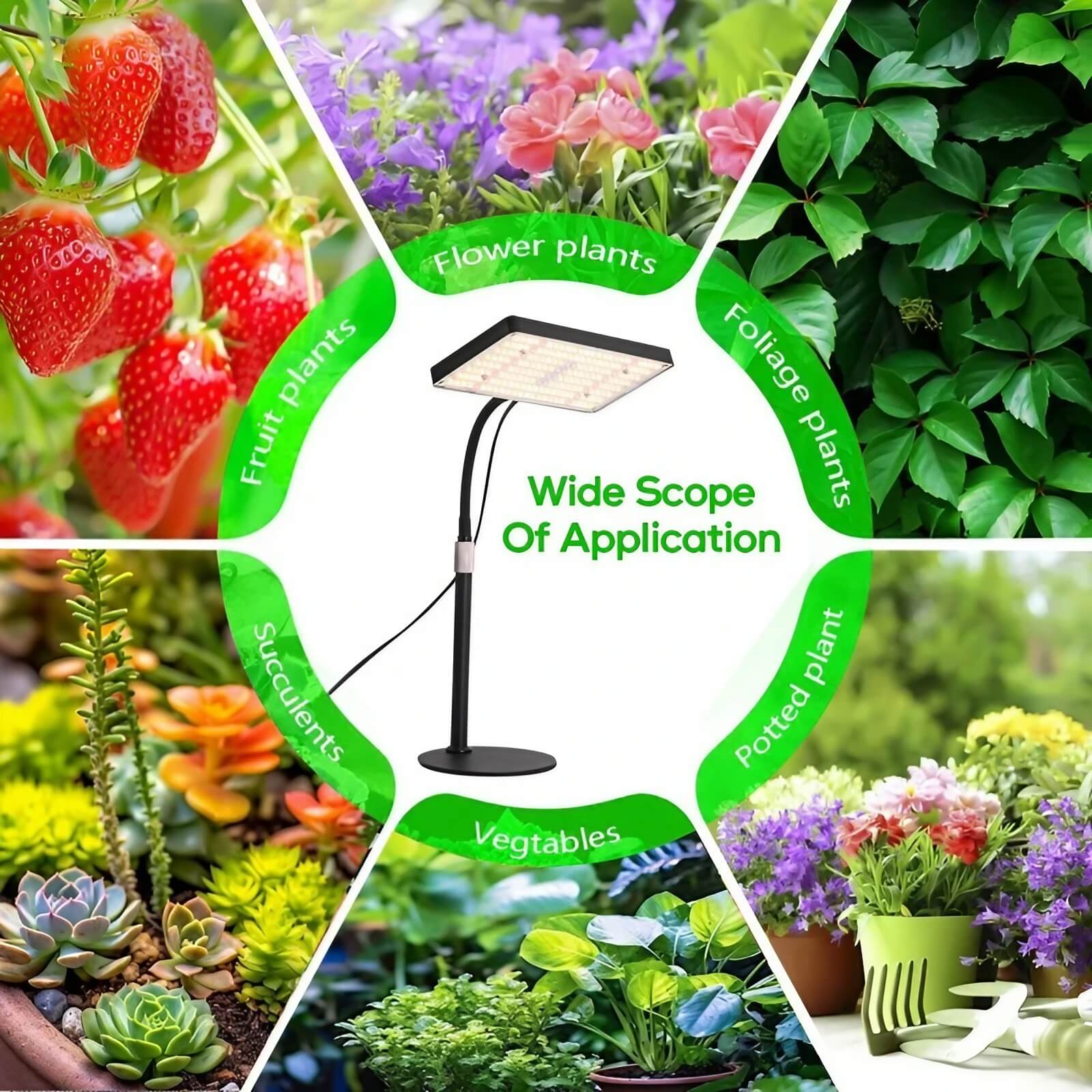 25W Full Spectrum Growing Lamp Lights - 1.2x2ft Coverage