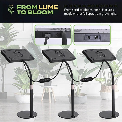 25W Full Spectrum Growing Lamp Lights - 1.2x2ft Coverage