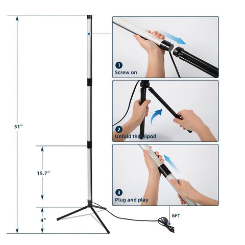 32W Full Spectrum Growing Lamp Lights - Adjustable 3-9-12H Cycle Timer