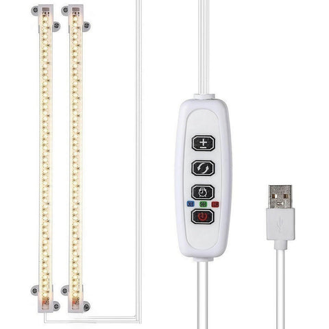 5W Full Spectrum Plant Stand Grow Lights with 3″-9″-12″ Cycle Timer