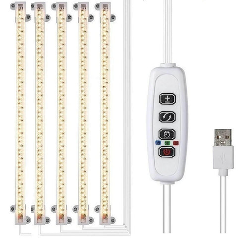5W Full Spectrum Plant Stand Grow Lights with 3″-9″-12″ Cycle Timer