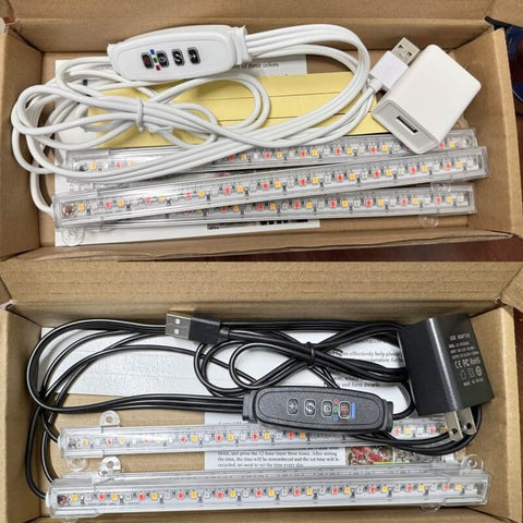 5W Full Spectrum Plant Stand Grow Lights with 3″-9″-12″ Cycle Timer