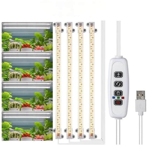 5W Full Spectrum Plant Stand Grow Lights with 3″-9″-12″ Cycle Timer