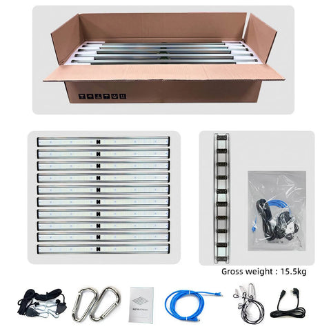Detachable 1000W LED Grow Light - 4x4ft Coverage - Full Spectrum White Light/301H+660nm/3535+730nm/3535+395nm/3535