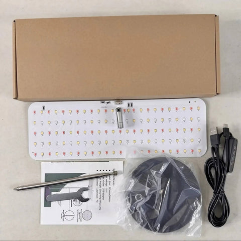 Full Spectrum 10W Tabletop Grow Light - Adjustable 4/8/12 hr Cycle Timer