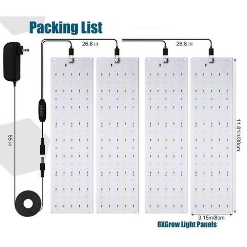 Full Spectrum 11.8W Plant Stand Grow Lights - Timer 3″/9″/12″ Hours
