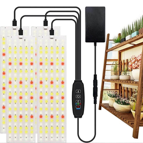 Full Spectrum 11.8W Plant Stand Grow Lights - Timer 3″/9″/12″ Hours
