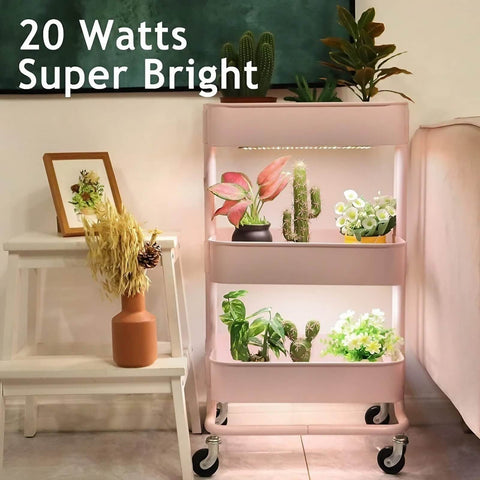 Full Spectrum 11.8W Plant Stand Grow Lights - Timer 3″/9″/12″ Hours