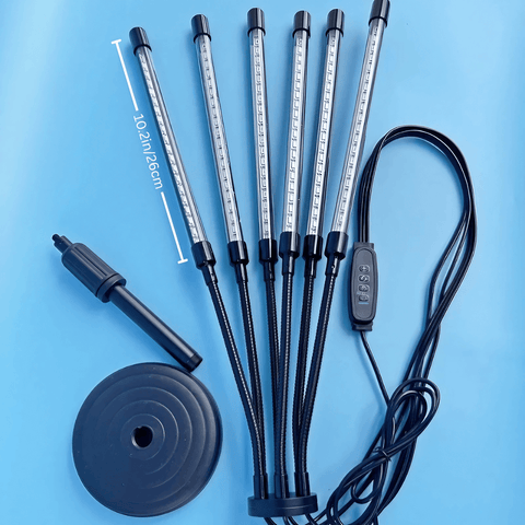 Full Spectrum 11W Tabletop Grow Light - 3″/9″/12″ Timer Settings