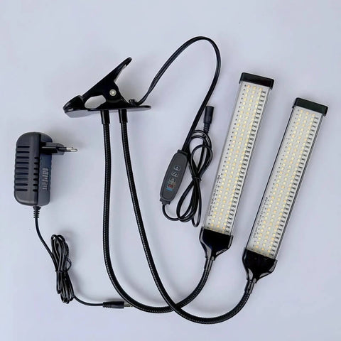 Full Spectrum 13W Tabletop Grow Light with 3-9-12 Hour Timer