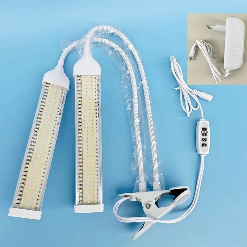 Full Spectrum 13W Tabletop Grow Light with 3-9-12 Hour Timer