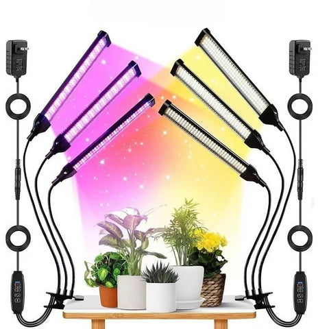 Full Spectrum 13W Tabletop Grow Light with 3-9-12 Hour Timer