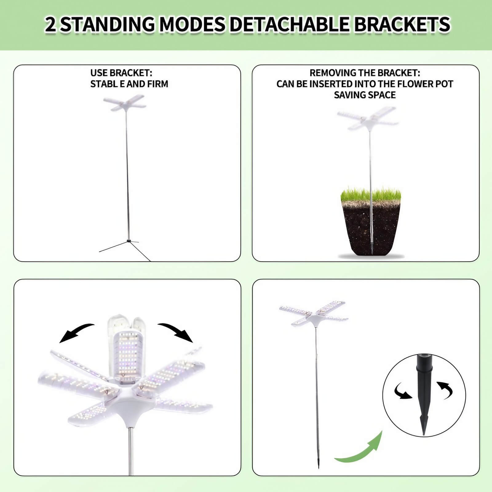 Full Spectrum 20W Growing Lamp Lights - 3/9/12 Hour Cycle Timer