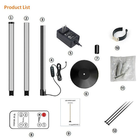 Full Spectrum 24W Growing Lamp Lights - 4/8/12 Hour Cycle Timer