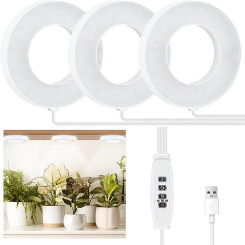 Full Spectrum Plant Stand Grow Lights - 13W - Timer 3/9/12 hrs
