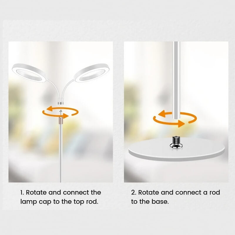 Tabletop Grow Light 12W - Full Spectrum with 3/9/12 Hour Timer