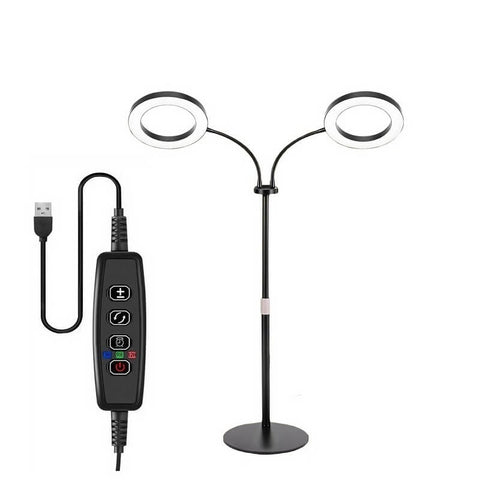 Tabletop Grow Light 12W - Full Spectrum with 3/9/12 Hour Timer