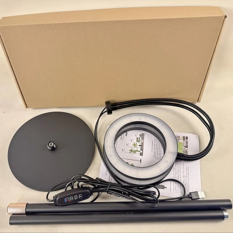 Tabletop Grow Light 12W - Full Spectrum with 3/9/12 Hour Timer