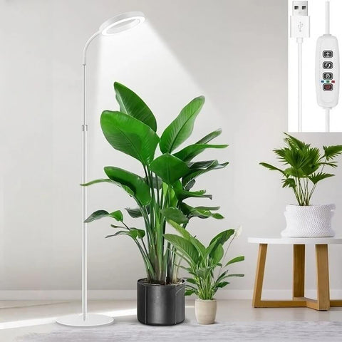 Tabletop Grow Light 12W - Full Spectrum with 3/9/12 Hour Timer