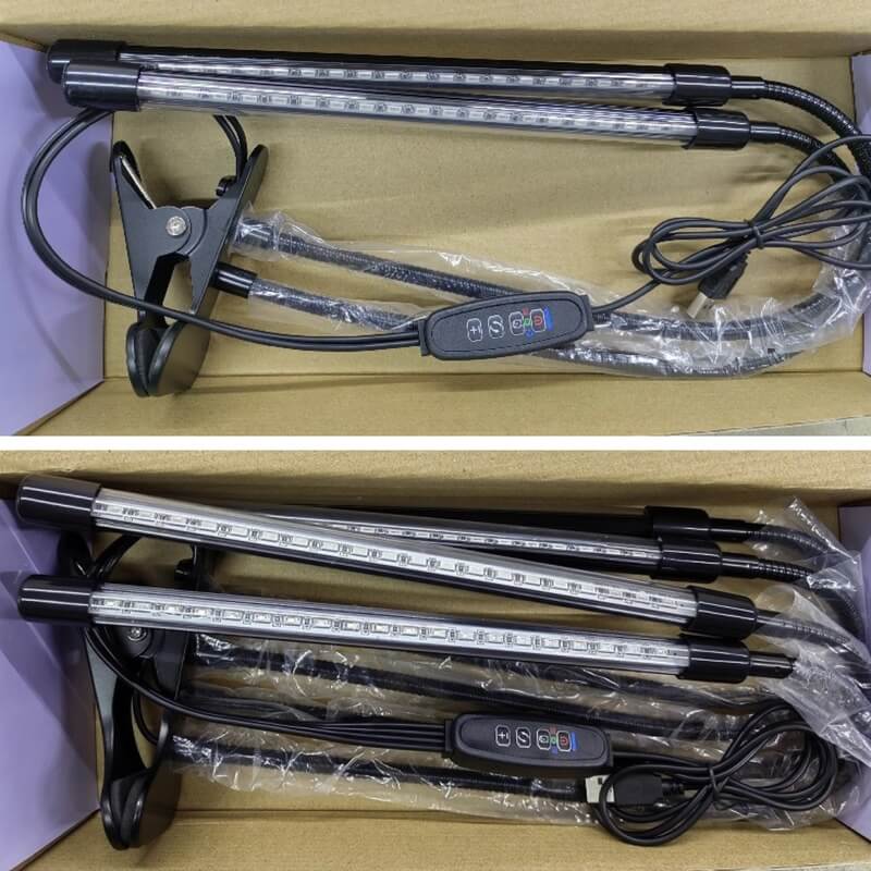 Tabletop Grow Light 5W - Full Spectrum - Adjustable 3/9/12 hr Timer