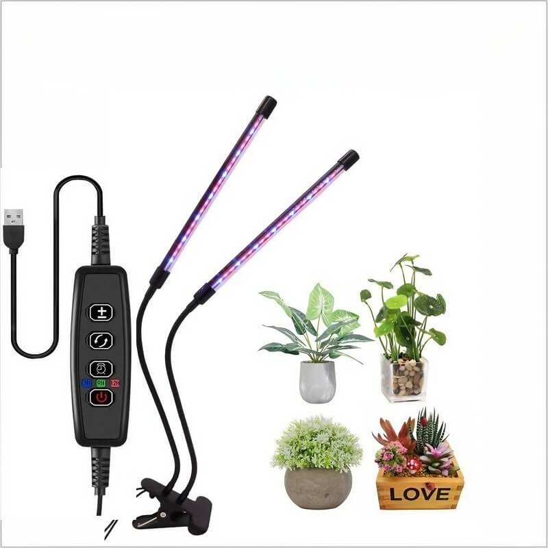 Tabletop Grow Light 5W - Full Spectrum - Adjustable 3/9/12 hr Timer
