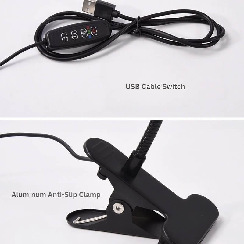 Tabletop Grow Light 5W - Full Spectrum - Adjustable 3/9/12 hr Timer