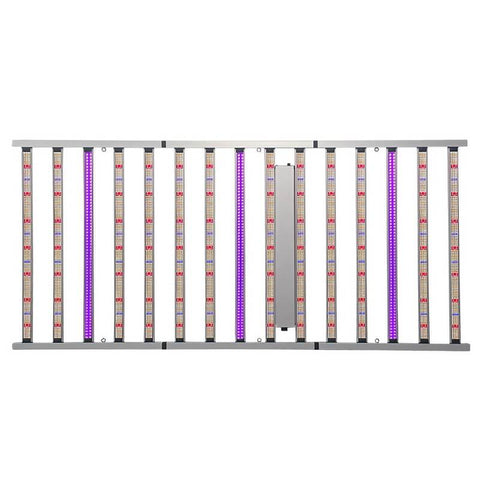 1500W+100W(UV) Tri-fold Dual Channels Dimming LED Foldable Grow Light 4*8(ft)