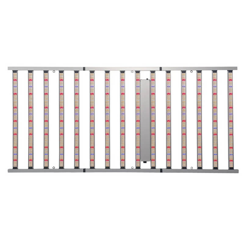 1500W+100W(UV) Tri-fold Dual Channels Dimming LED Foldable Grow Light 4*8(ft)