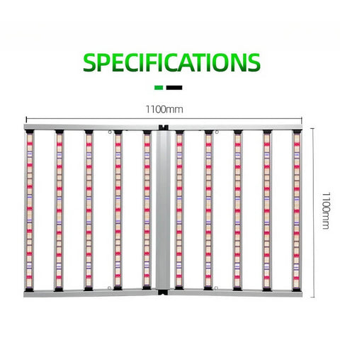 1000W+100W(UV) Foldable Grow Light Dual Channel Dimming 4*6(ft)