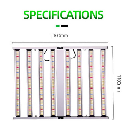 Foldable 800W Single channel Dimming LED grow light for 4*4(ft)