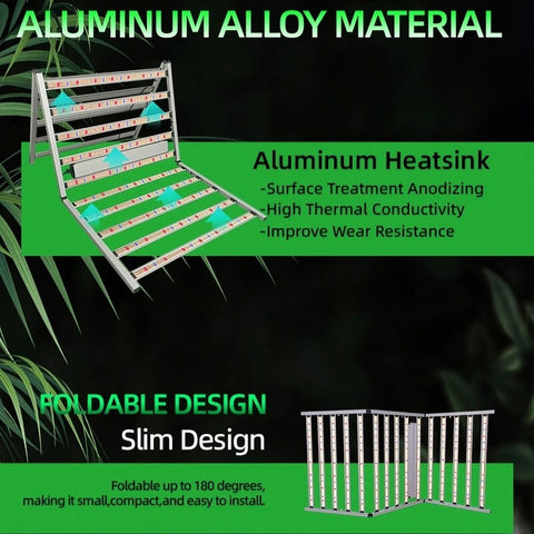 Foldable 1500W Single channel Dimming LED grow light for 4*8(ft)