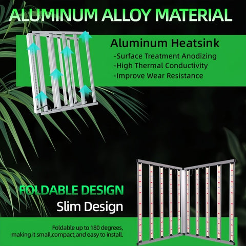 Foldable 1000W Single channel Dimming LED grow light for 4*4(ft)