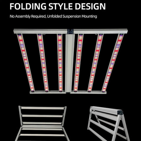 640W+100W(UV )Foldable Grow Light Dual Channel Dimming 4*4（ft)