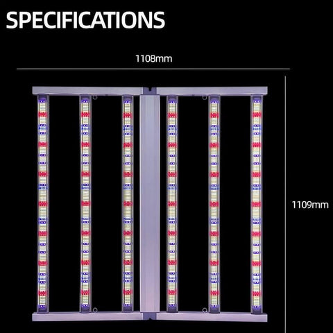 640W+100W(UV )Foldable Grow Light Dual Channel Dimming 4*4（ft)