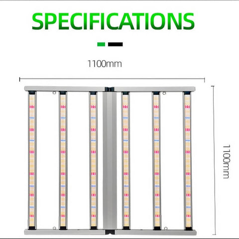 Foldable 640W Single channel Dimming LED grow light for 4*4(ft)